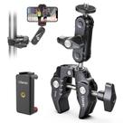 Suporte de braçadeira de câmera ULANZI Super Clamp ST-07 com cabeça esférica
