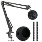 Suporte de braço Boom para microfone com filtro pop para Blue Snowball iCE