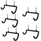 Suporte de broca Pegboard Menecor 5PCS com ganchos duplos e bolsa