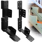Suporte de cabide Stair Stringer, 10 peças, preto, pesado, 18G