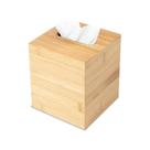 Suporte de caixa de lenços, capa de bambu moderna e durável com design JUSK