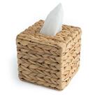 Suporte de caixa de lenços KOLWOVEN Capa de tecido quadrada de vime de vime