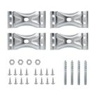 Suporte de canto POWERTEC Kerf Mount 4PK para pernas de mesa de café