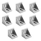 Suporte de canto Yinpecly Aluminium Aluminium Alloy 4545 Series (8 unidades)