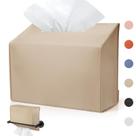 Suporte de capa de lenços de couro para toalhas de mão Kleenex