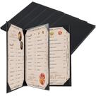 Suporte de capa de menu FLKQC em material sintético de 8,5 x 11 polegadas, pacote com 5