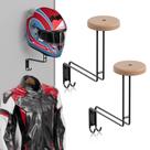 Suporte de capacete para montagem na parede NANAGIFTREE Motorcycle, pacote com 2