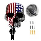 Suporte de capacete Tooyuart Skull para montagem na parede com 2 ganchos