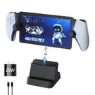 Suporte de carregamento com adaptador PD 20W e cabo USB para portal PS5