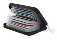 Suporte de cartão de crédito Easyoulife Genuine Leather Black
