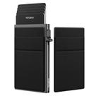 Suporte de Cartão Pop-up Ultrafino YESIW Wallet com Bloqueio RFID - Preto