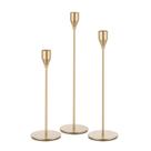 Suporte de castiçal Candeldo Gold Metal, conjunto de 3