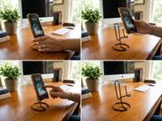 Suporte de Celular em Aço 14,5 10 cm Super Resistente, Base Estável para Mesa e Escritório