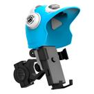 Suporte de Celular Guidão Para Moto Mini Capacete Cor:Azul