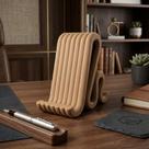 Suporte de Celular Minimalista Moderno para Mesa Design Elegante e Estável Compatível com iPhone