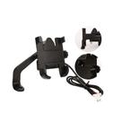 Suporte de celular para moto com carregador para retrovisor