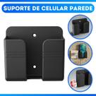 Suporte De Celular Parede Para Carregar Multiuso Com Furos E Adesivo Forte