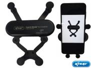 Suporte de Celular Universal Veicular Fixação Saída Ar Trava por Gravidade Braço Articulado Knup KP-SP201