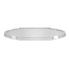 Suporte de centro de mesa em prata Silverlux Croise 66x36cm