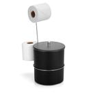 Suporte de Chão para Papel Higiênico com Lixeira Arthi 1135 - Preto