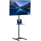 Suporte de chão para TV VIVO Extra Tall com prateleira, telas de 13-50" pretas