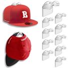 Suporte de chapéu: boné de beisebol BRATEAYA para parede, transparente, pacote com 10