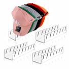 Suporte de chapéu Sloworld para bonés de beisebol, pacote com 4 unidades, acrílico transparente