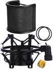 Suporte de choque para microfone com filtro pop BTOOP para microfone de 46-51mm