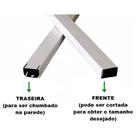 suporte de chumbar pia, balcão bancada 60 cm branco 2 unidades