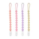 Suporte de chupeta de silicone MINMUNJIU, pacote com 4 para meninas