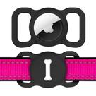 Suporte de coleira para cães Airtag DLENP Silicone GPS Tracking preto
