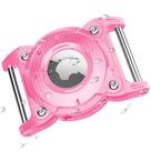 Suporte de coleira para cães Airtag ONEONTA impermeável rosa para 1 cm