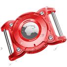 Suporte de coleira para cães Airtag ONEONTA impermeável vermelho para 1 Suporte de coleira para cães Airtag ONEONTA impermeável vermelho para 1