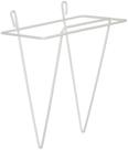 Suporte de colher Winco Utility branco de 7 x 8 polegadas montado na parede