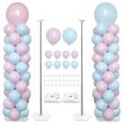 Suporte de coluna de balão YALLOVE, conjunto de 2 com balões incluídos Suporte de coluna de balão YALLOVE, conjunto de 2 com balões incluídos