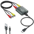 Suporte de configuração do conversor RCA para HDMI 720p/1080p com cabos
