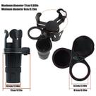 Suporte de copo 3 em 1 para carro expansor ajustável 360 com bússola e base antiderrapante