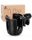 Suporte de copos: carrinho de criança universal, suporte de bebidas para bicicletas, preto