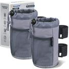Suporte de copos GEARV, pacote com 2 unidades, porta-bebidas universal, cinza