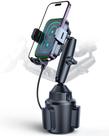 Suporte de copos sem fio para carregador de carro de 15 W para iPhone Samsung