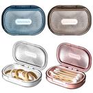 Suporte de cotonete de algodão Kigley Portable Travel, 4 peças com tampa