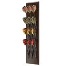 Suporte de dardos CC-Exquisite montado na parede Black Wood 12 dardos