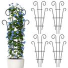 Suporte de escalada de metal Plant Trellis Thealyn, pacote com 4, 81 cm