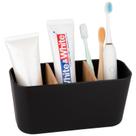 Suporte de escova de dentes Heagoale Bamboo com 3 ranhuras para banheiro Suporte de escova de dentes Heagoale Bamboo com 3 ranhuras para banheiro