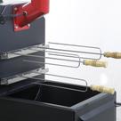 Suporte de Espeto para Churrasqueira em Inox Flutuante 60x5Cm