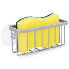 Suporte de esponja HLOOL para pia de cozinha prateado Suporte de esponja HLOOL para pia de cozinha prateado