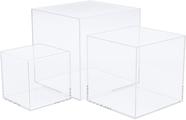 Suporte de exibição Clisela Acrylic Cube Clear 3 4 5 para buffet