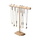 Suporte De Exibição De Joias Em Madeira Em Forma De T, Rack Minimalista Para Armazenamento De
