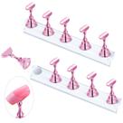 Suporte de exibição de unhas JUSTOTRY Pink para pressionar as unhas x2