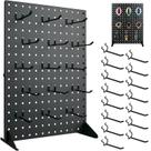Suporte de exibição Pegboard SIBRANT Metal com 15 ganchos 43x33cm Suporte de exibição Pegboard SIBRANT Metal com 15 ganchos 43x33cm